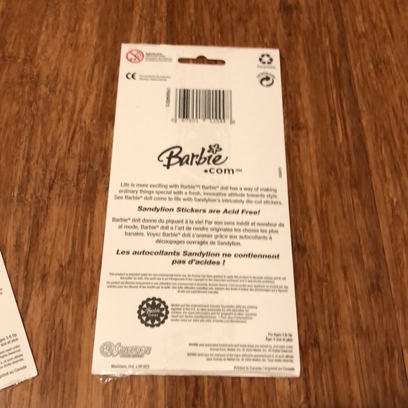 NWT Bundle of 4 packages of Barbie Stickers (2 sheets/ package) - Picture 11 of 12